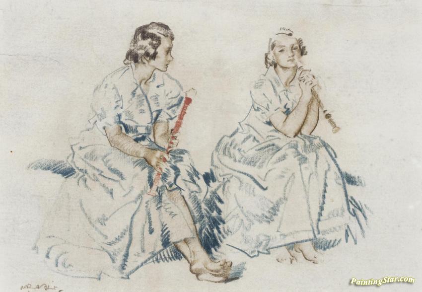 by Sir William Russell Flint by Sir William Russell Flint