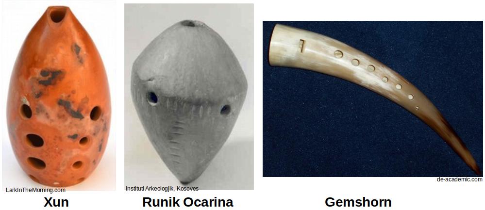 Xun, Runik Ocarina, and Gemshorn